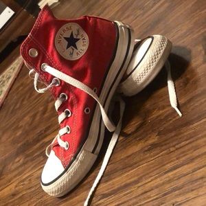 Red Converse High Tops